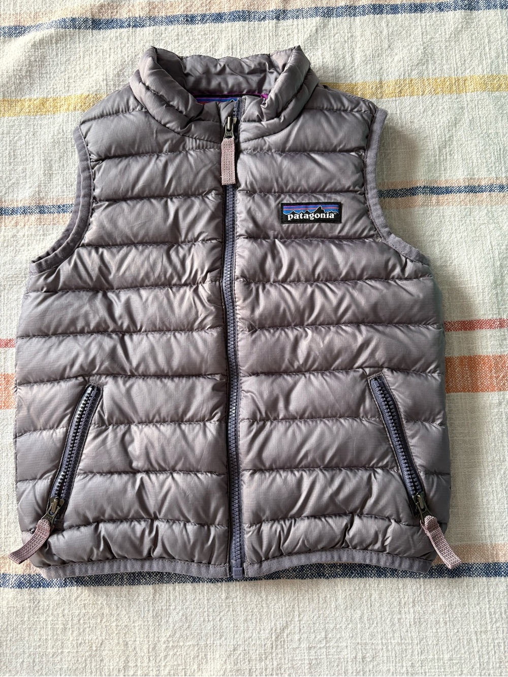 Patagonia Gray Quilted Down Vest